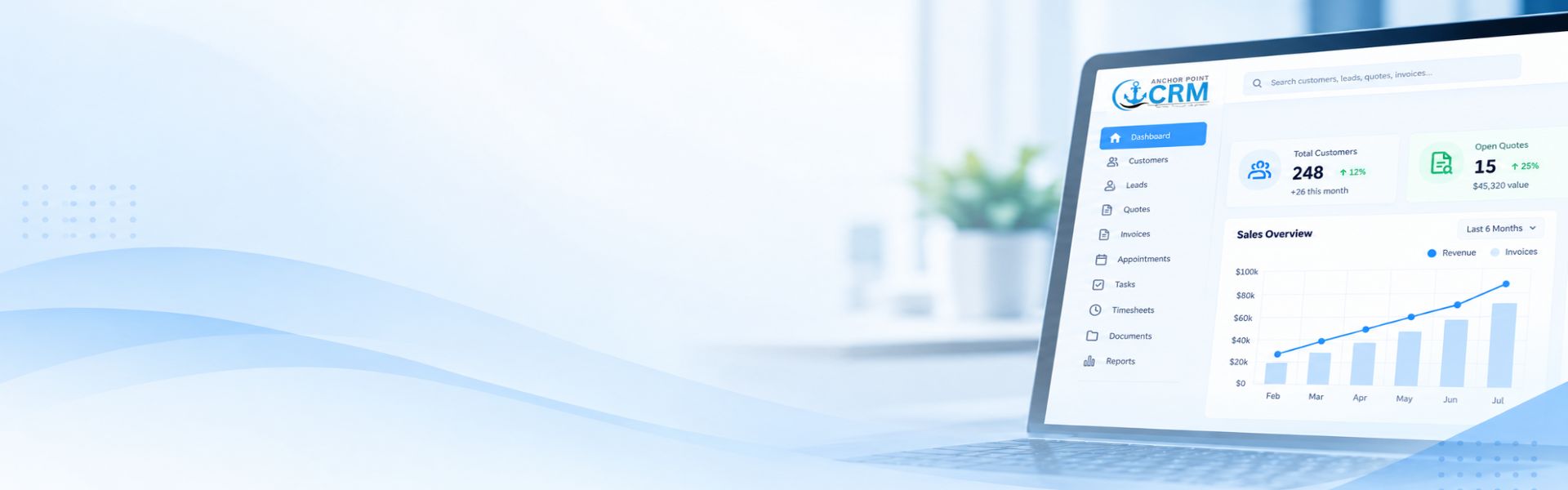 Anchor Point CRM Dashboard